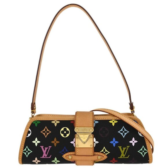 Louis Vuitton Black Multicolor Shirley Shoulder Bag M40050 MI0016 196230 - Picture 1 of 9